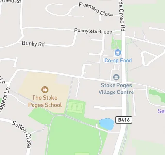 map for Dolce Ltd at Stoke Poges School