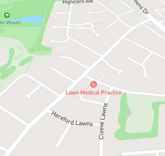 map for The Lawn Medical Centre