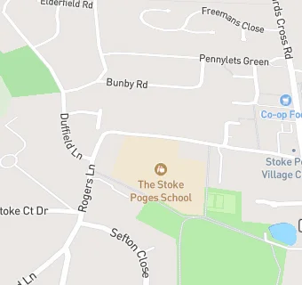 map for The Stoke Poges School