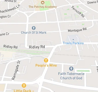 map for Ridley’s Chicken and Chips