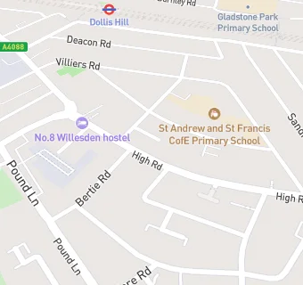 map for Willesden Dental Centre