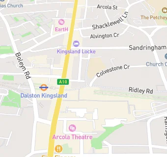 map for DALSTON DONER AND GRILL