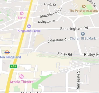 map for Ridley Road Market Bar