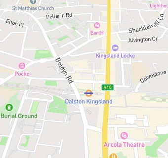 map for The Dalston