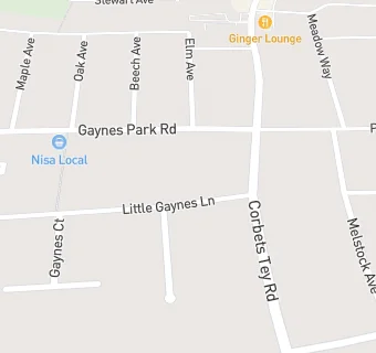 map for Little Gaynes Surgery