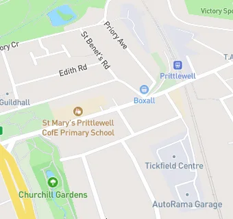 map for Southend YMCA Community School