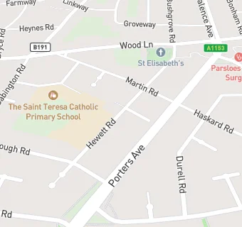 map for The St Teresa RC Primary School