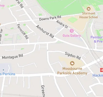 map for Mossbourne Parkside Academy