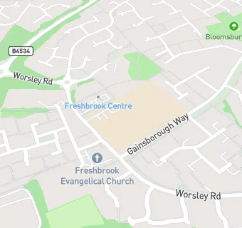 map for Freshbrook Primary School