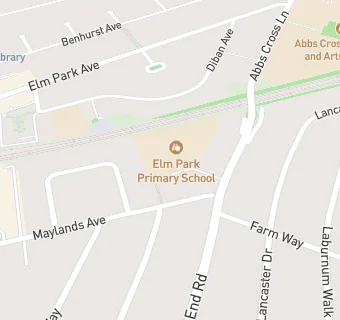 map for Elm Park Primary School