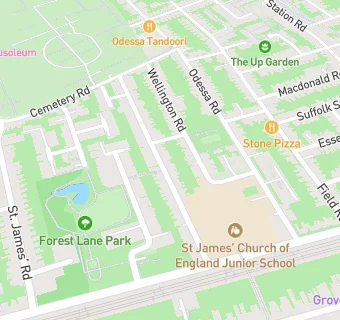 map for St James Church Of England School