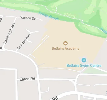 map for Belfairs Academy