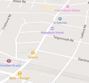 map for Walm Lane Surgery