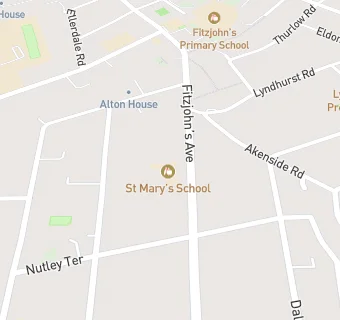 map for St Mary's School, Hampstead