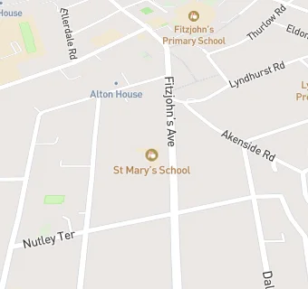 map for St Marys School