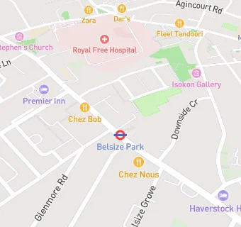 map for PizzaExpress