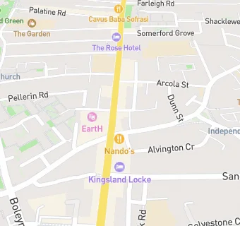 map for Dalston Social