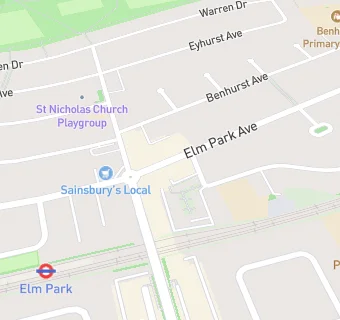 map for Elm Park Pharmacy