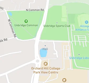 map for Hillingdon Sports & Leisure Complex