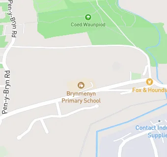 map for Brynmenyn Primary School