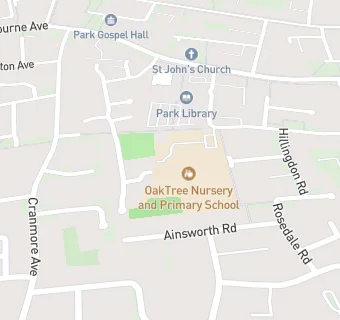 map for Goddard Park Community Primary School