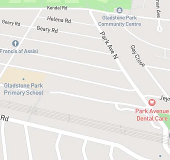 map for Gladstone Park Primary School