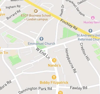 map for THE SOURCE BULK FOODS WEST HAMPSTEAD