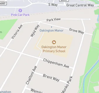 map for Oakington Manor Primary School