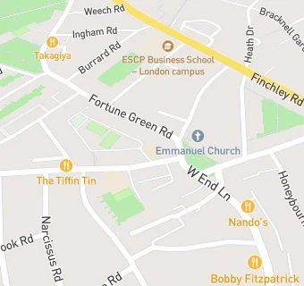 map for Emmanuel Church of England Primary School