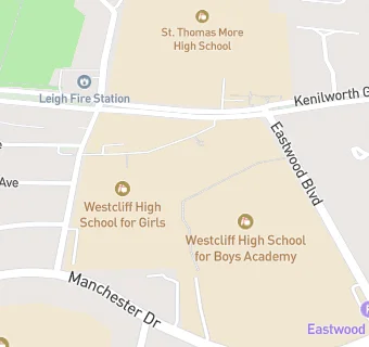 map for Westcliff High School for Boys