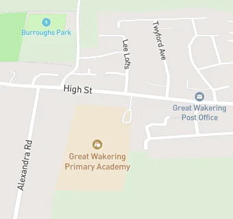 map for Great Wakering Primary School