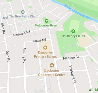 map for Daubeney Primary School