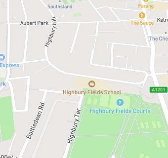 map for Highbury Fields School