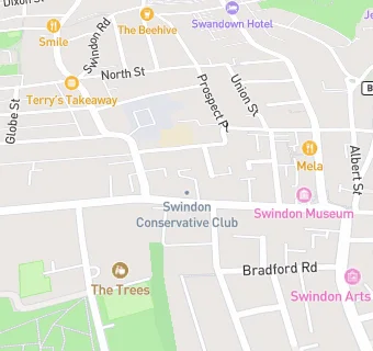 map for Swindon Conservative Club