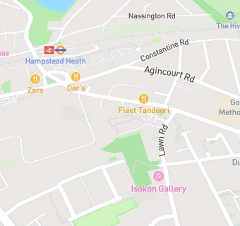 map for Hampstead Group Practice