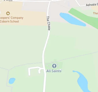 map for All Saints' Church