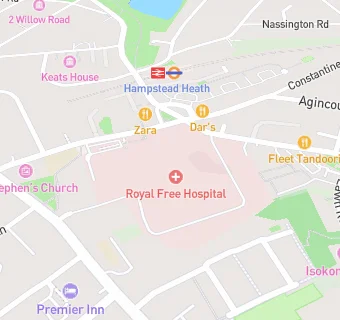 map for Royal Free Hospital Children's School