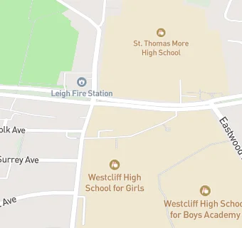 map for Westcliff High Schools Canteen & Sixth Form Cafe