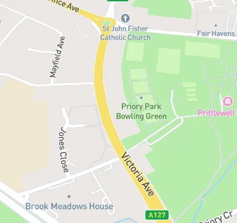 map for Priory Park Cafe Ltd