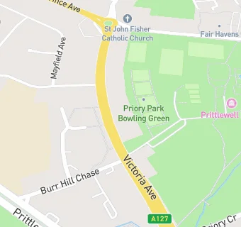 map for Prittlewell Priory Museum