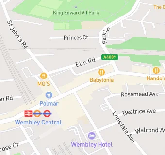 map for DUNKIN' Wembley