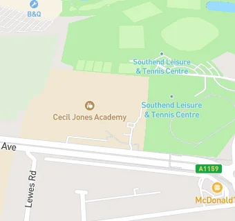 map for Cecil Jones College