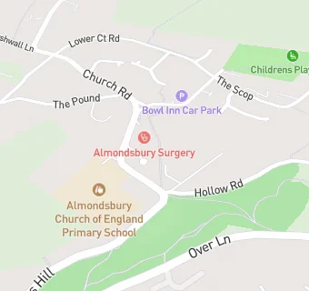 map for Almondsbury Surgery