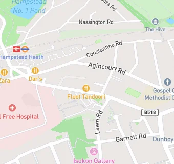 map for THE RAJDOOT HAMPSTEAD