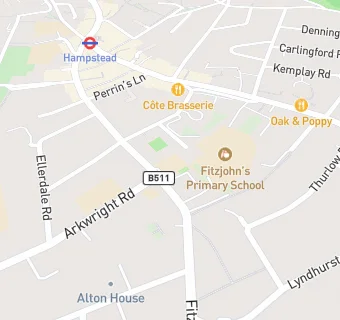 map for St Anthony's Boys School