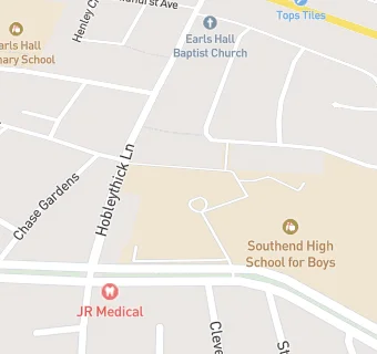 map for Southend High School For Boys
