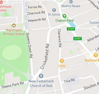 map for New Testament Church of God