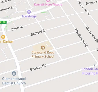 map for Cleveland Junior School