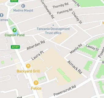 map for Clapton Girls' Academy
