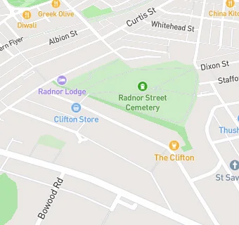 map for Clifton Street Pre-School